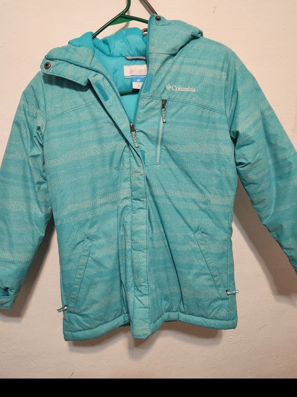 Columbia Kids' Teal Hooded Puffer Jacket